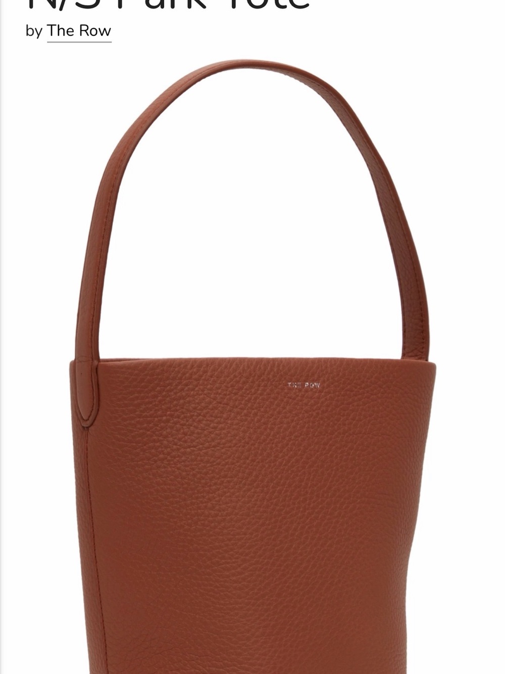 The Row N/S Park Small leather tote bag